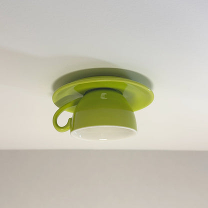 Ozdobna lampa sufitowa LED w kształcie filiżanki do nowoczesnych wnętrz
