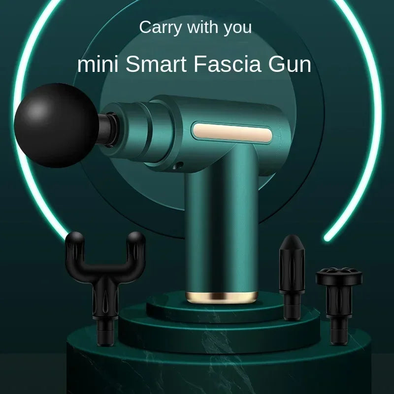 Pistolet do Masażu USB z 4 Końcówkami - Relaks Mięśni