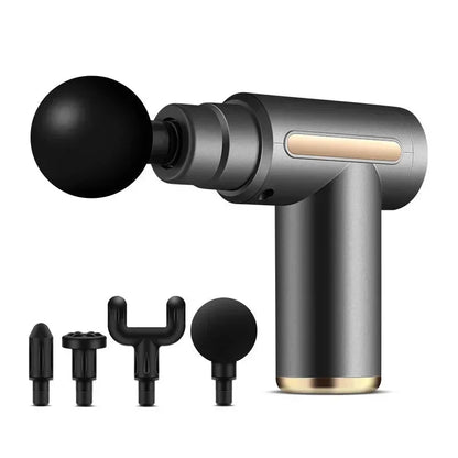 Pistolet do Masażu USB z 4 Końcówkami - Relaks Mięśni