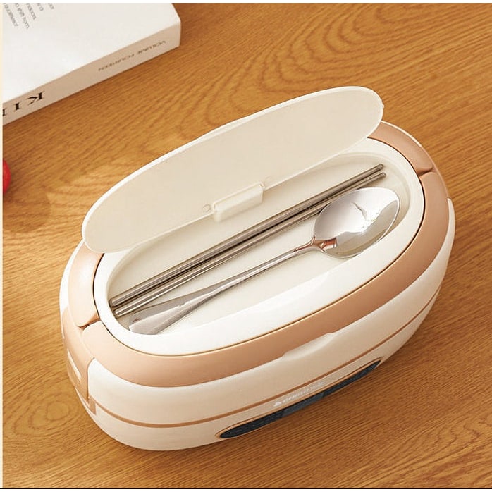Podgrzewacz do Jedzenia Elektryczny Lunch Box ze Stali Nierdzewnej i Pojemnikami Electronic Lunchbox