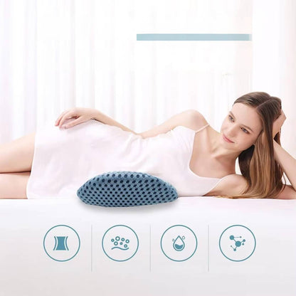 Podkładka lędźwiowa Comfortwave w kolorze polskim | Ulgę w dolnej części pleców - Ergonomiczna konstrukcja do użytku w b