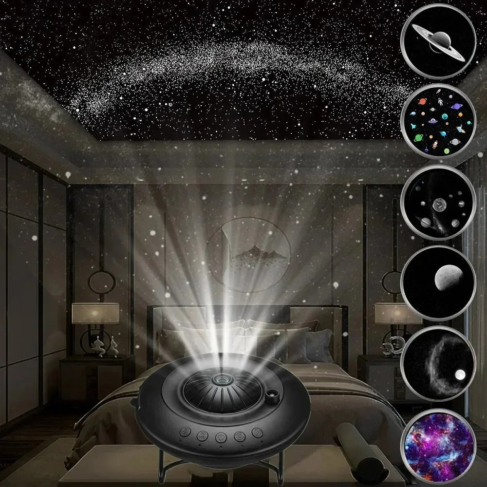 Projektor Galaxy z efektami planetarium do kina domowego, pokoju dziecięcego i nocnego nieba