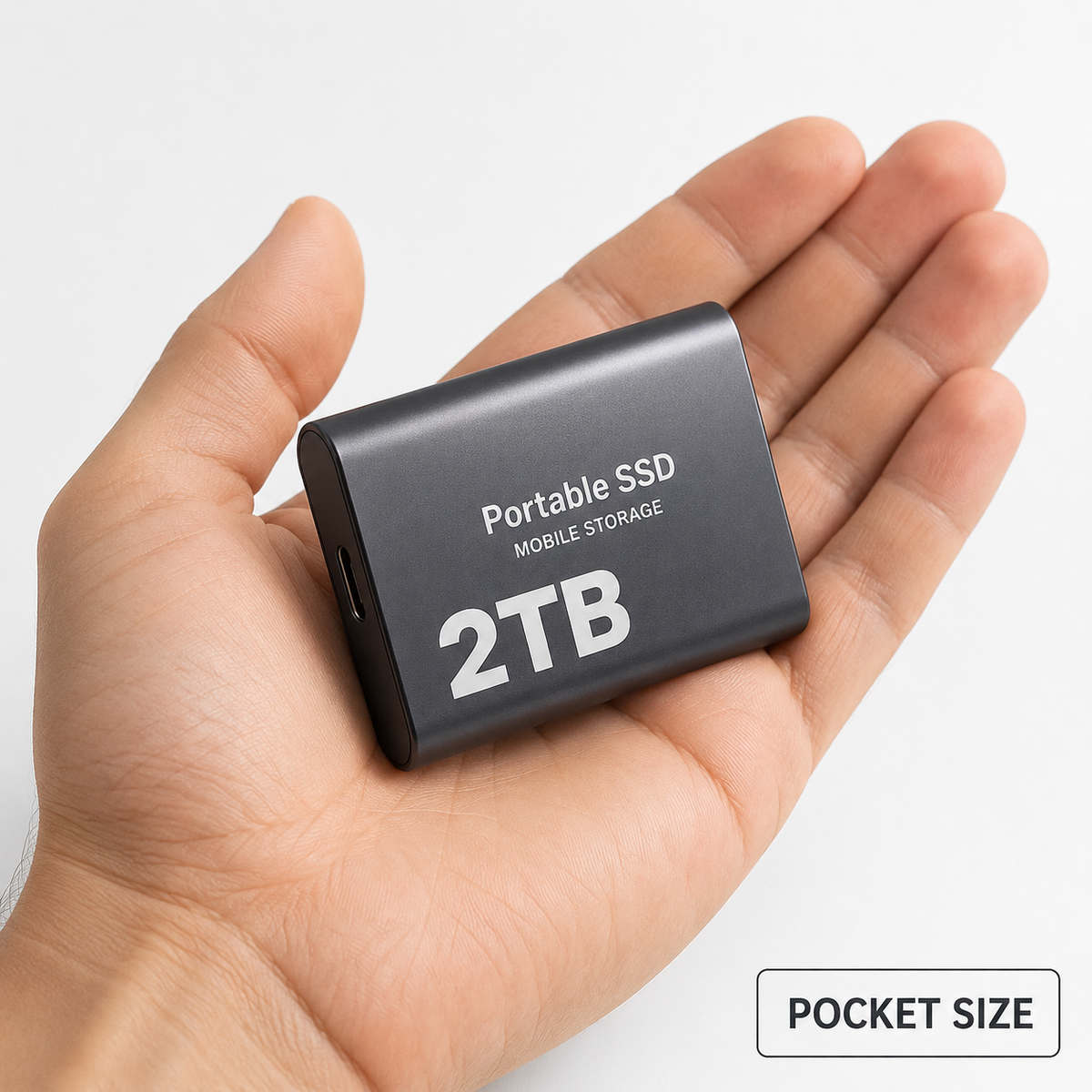 Przenośny Dysk SSD 2TB USB-C – Szybka Pamięć Zewnętrzna dla Każdego