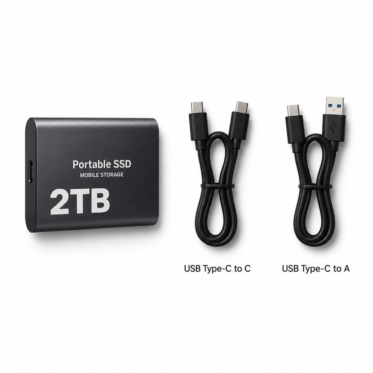 Przenośny Dysk SSD 2TB USB-C – Szybka Pamięć Zewnętrzna dla Każdego