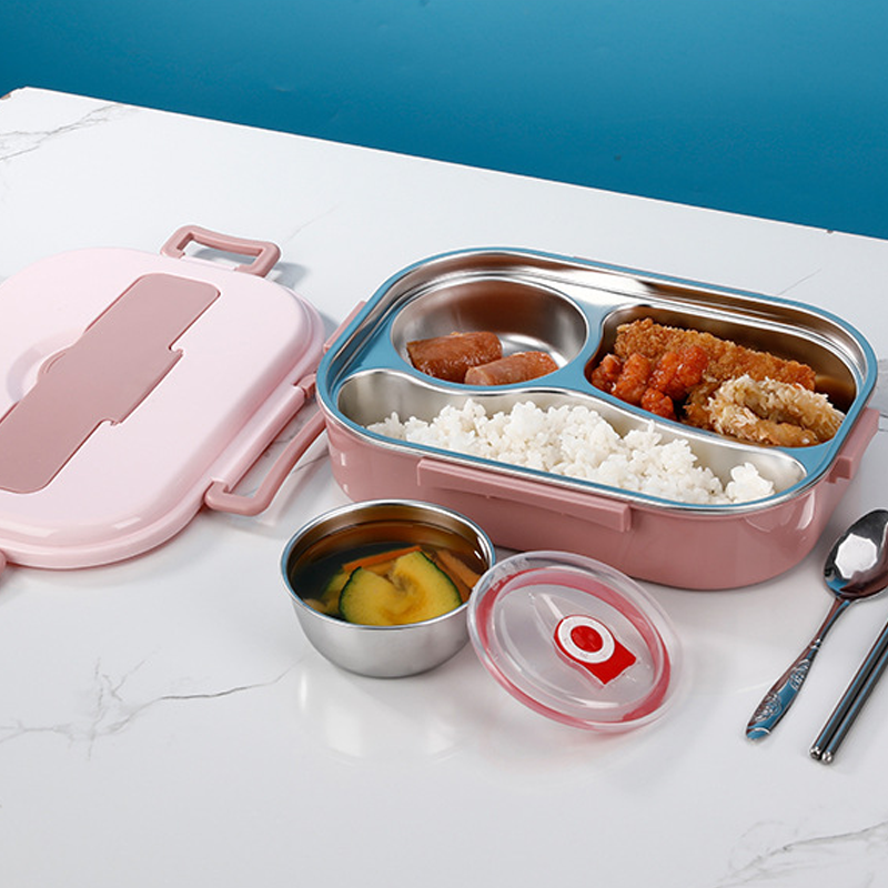 Przenośny Lunch Box z Przegrodami na Świeże Posiłki