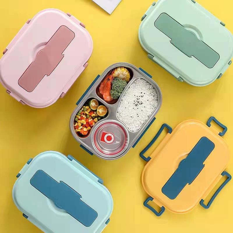 Przenośny Lunch Box z Przegrodami na Świeże Posiłki