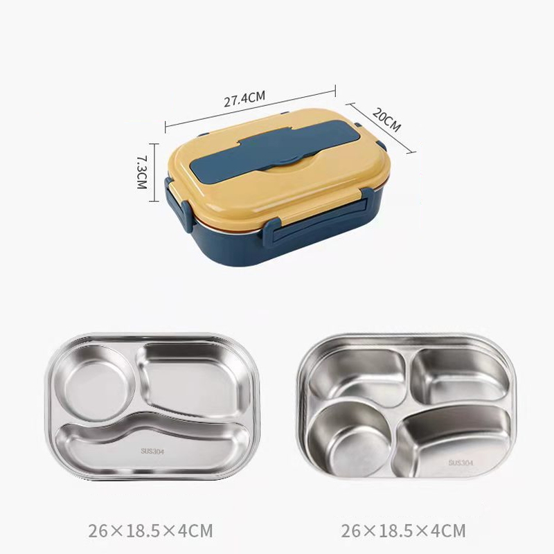 Przenośny Lunch Box z Przegrodami na Świeże Posiłki