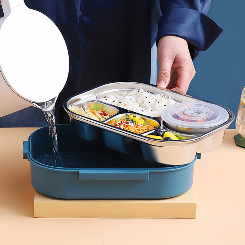 Przenośny Lunch Box z Przegrodami na Świeże Posiłki