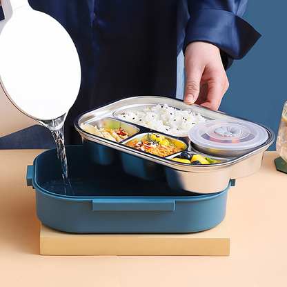 Przenośny Lunch Box z Przegrodami na Świeże Posiłki