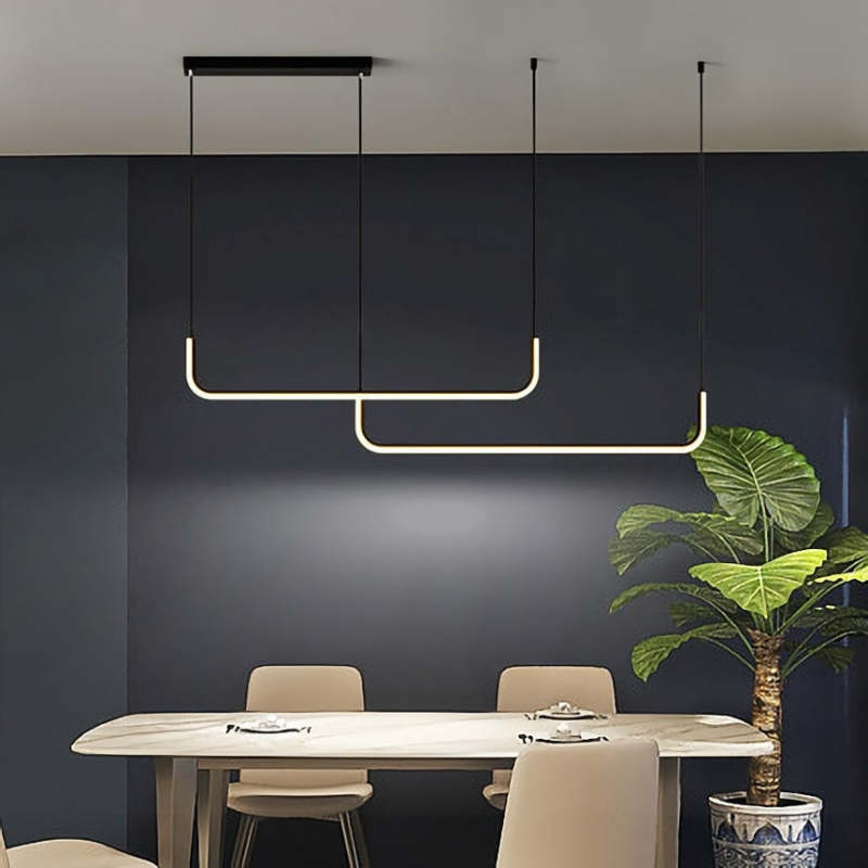 Regulowana Lampa Sufitowa LED Retro – Złoto/Czarny, Dostępna w 3 Rozmiarach
