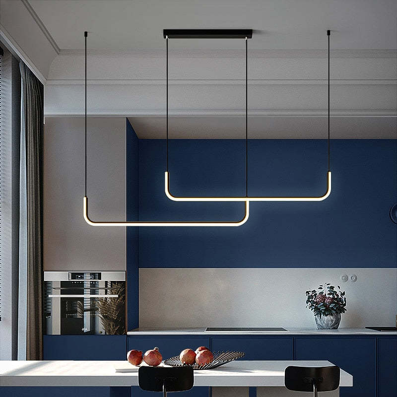 Regulowana Lampa Sufitowa LED Retro – Złoto/Czarny, Dostępna w 3 Rozmiarach