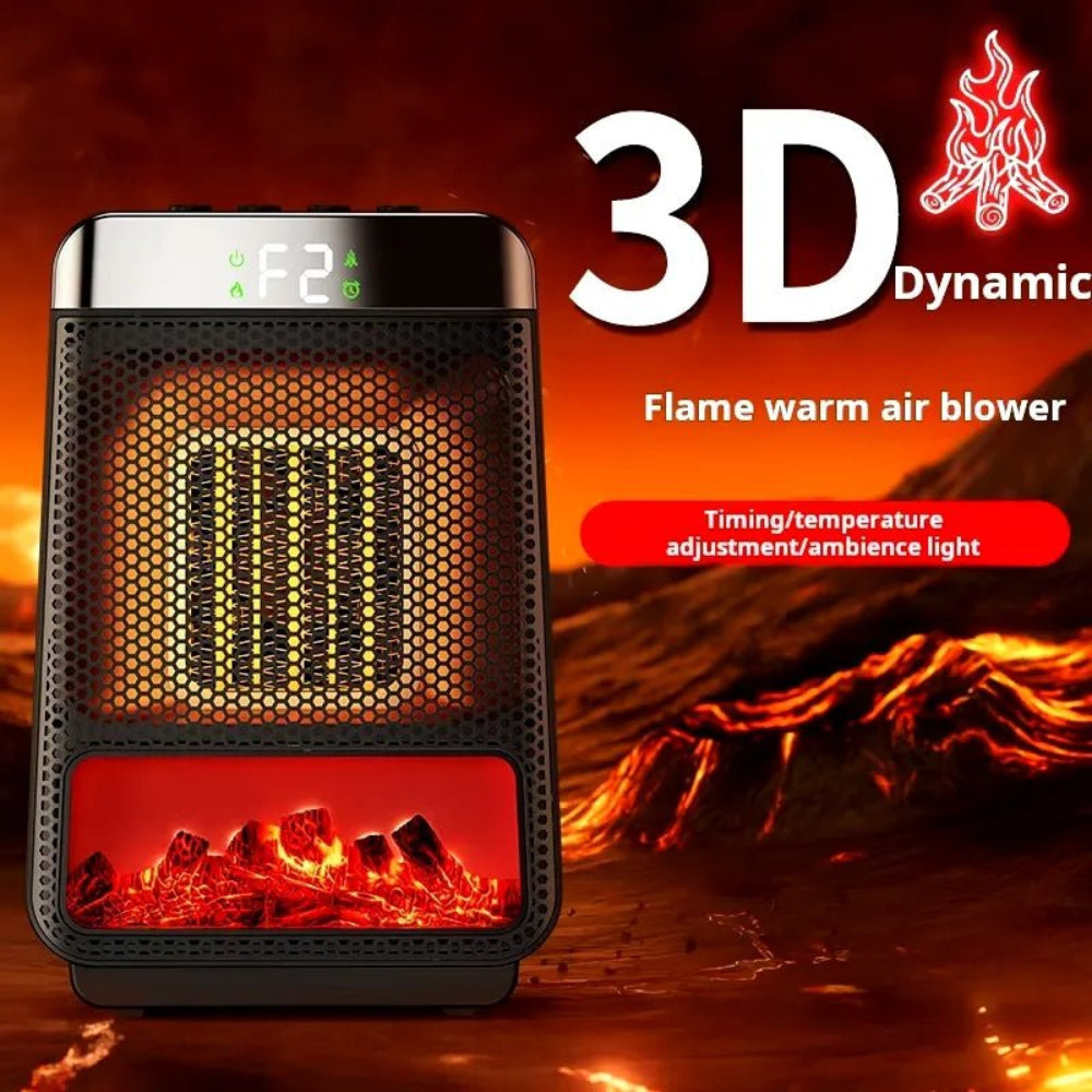 Regulowany Elektryczny Grzejnik Ceramiczny z Termostatem – Mobilny Ogrzewacz do Pomieszczeń