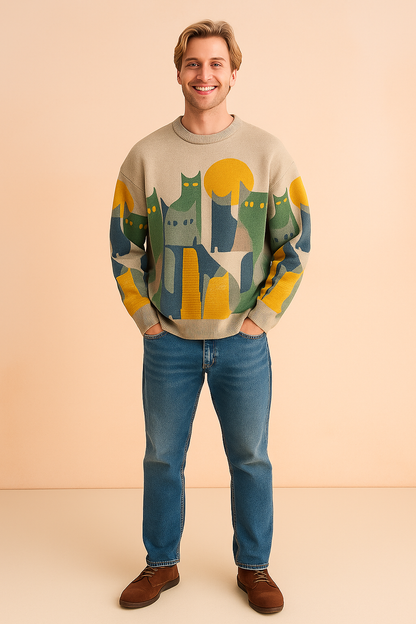 Siedem | Stylowe swetry męskie | Oversize