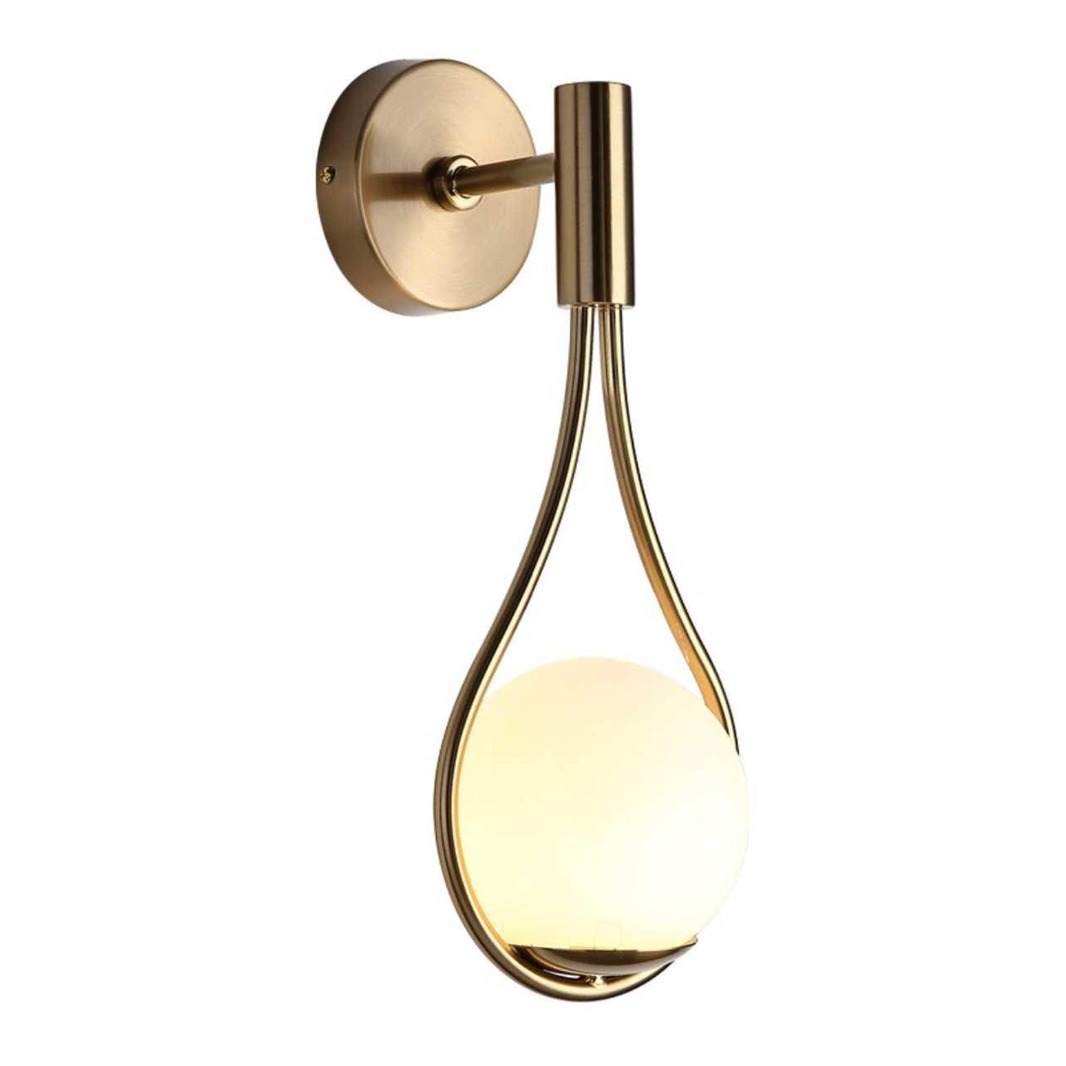 Skandynawska Lampa LED na Ścianę Elegancki Design w Matowej Czerni i Złocie