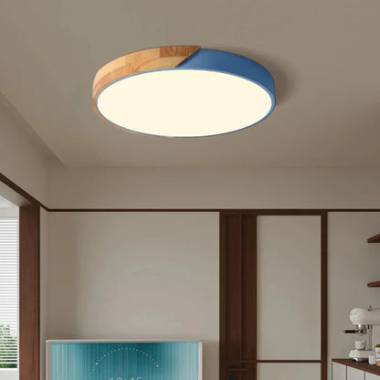Skandynawska Lampa Sufitowa LED – Drewniana Elegancja do Twojego Domu