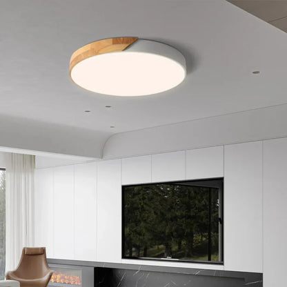Skandynawska Lampa Sufitowa LED – Drewniana Elegancja do Twojego Domu