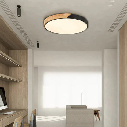 Skandynawska Lampa Sufitowa LED – Drewniana Elegancja do Twojego Domu