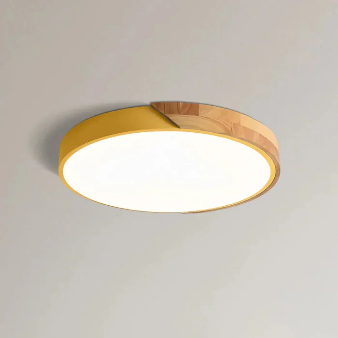 Skandynawska Lampa Sufitowa LED – Drewniana Elegancja do Twojego Domu