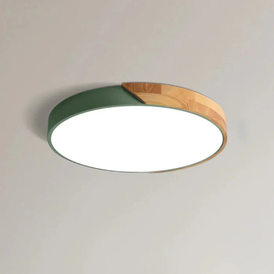 Skandynawska Lampa Sufitowa LED – Drewniana Elegancja do Twojego Domu