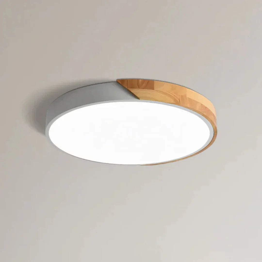 Skandynawska Lampa Sufitowa LED – Drewniana Elegancja do Twojego Domu