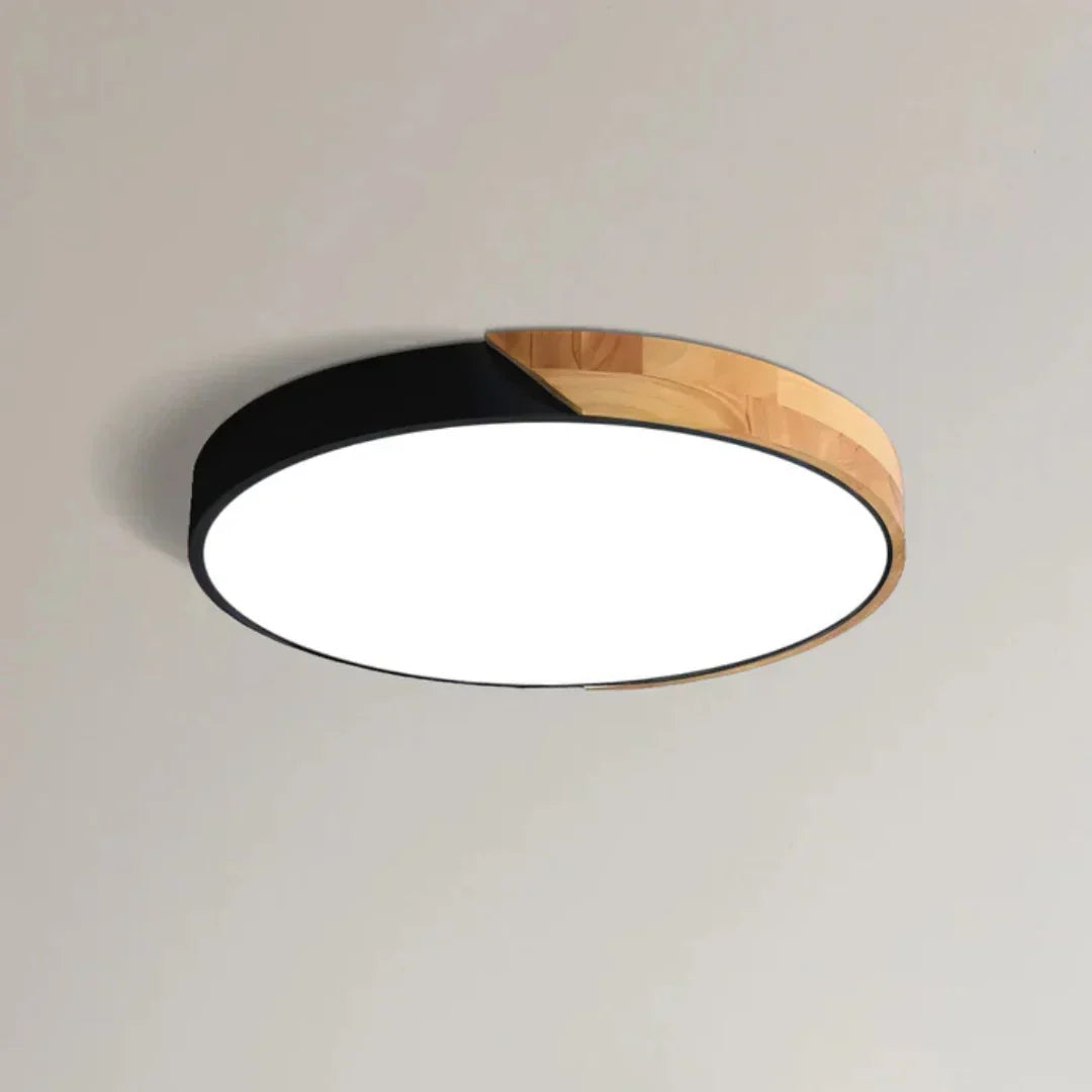 Skandynawska Lampa Sufitowa LED – Drewniana Elegancja do Twojego Domu