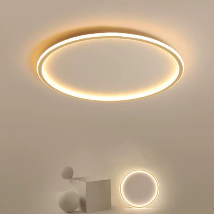 Skandynawska okrągła lampa sufitowa LED funkcjonalne oświetlenie