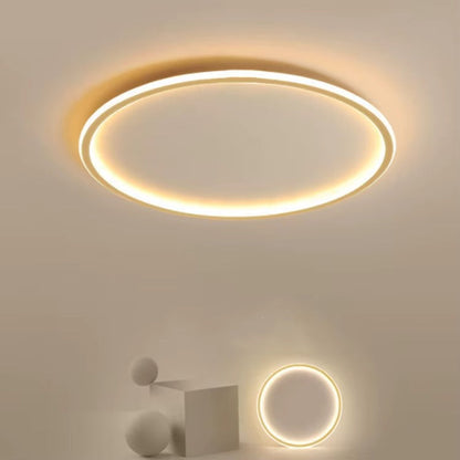 Skandynawska okrągła lampa sufitowa LED funkcjonalne oświetlenie
