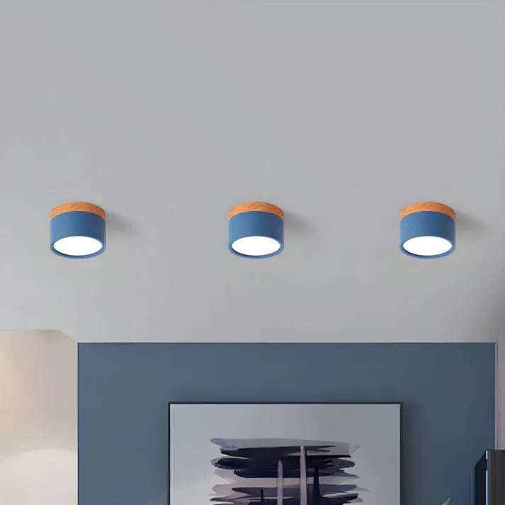 Smukła cylindryczna lampa sufitowa LED punktowa