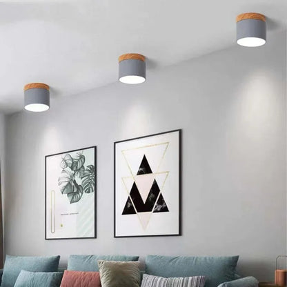 Smukła cylindryczna lampa sufitowa LED punktowa