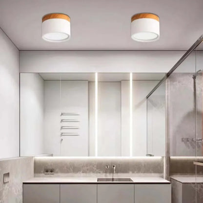 Smukła cylindryczna lampa sufitowa LED punktowa