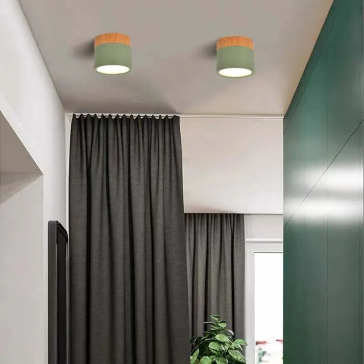 Smukła cylindryczna lampa sufitowa LED punktowa