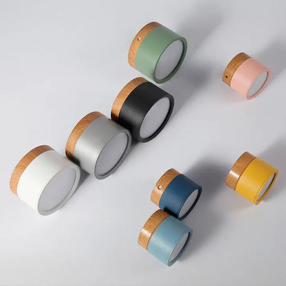 Smukła cylindryczna lampa sufitowa LED punktowa