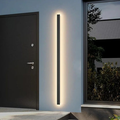Smukła Lampa LED Zewnętrzna – Nowoczesny Kinkiet Tarasowy Ogrodowy
