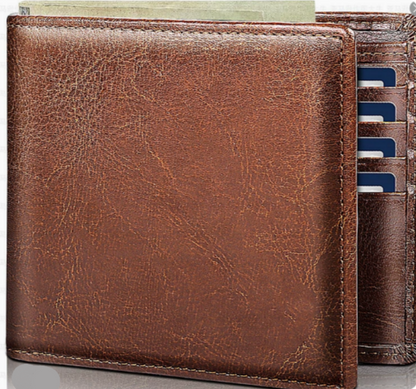 StitchCraft – skórzany portfel męski RFID