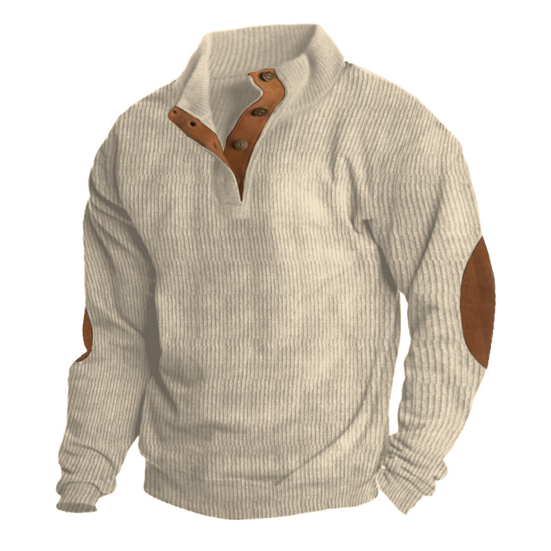 Sweter męski outdoor z trwałej dzianiny