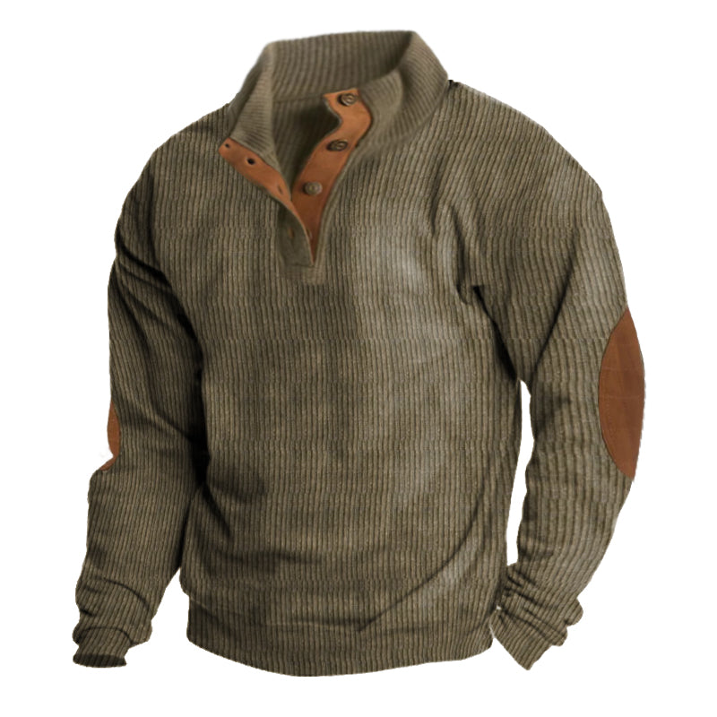 Sweter męski outdoor z trwałej dzianiny