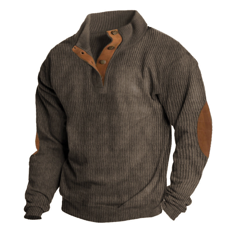Sweter męski outdoor z trwałej dzianiny
