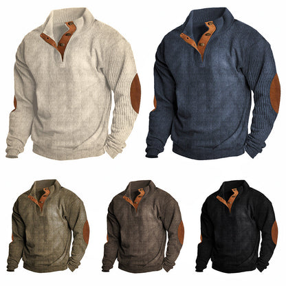 Sweter męski outdoor z trwałej dzianiny