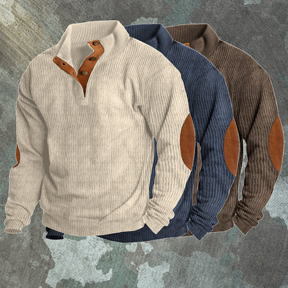 Sweter męski outdoor z trwałej dzianiny