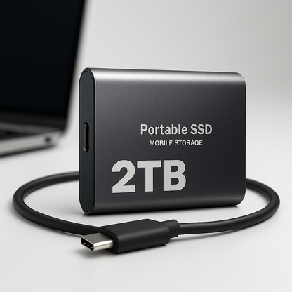 Szybki Zewnętrzny Dysk SSD 2TB – Błyskawiczna Pamięć, Zawsze pod Ręką!