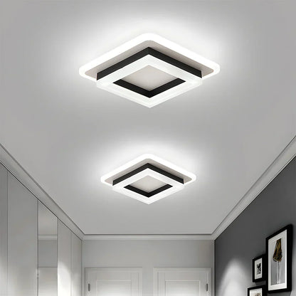 Ultracienka Geometryczna Skandynawska Kwadratowa Lampa Sufitowa LED