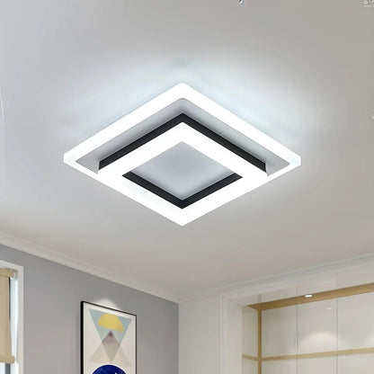 Ultracienka Geometryczna Skandynawska Kwadratowa Lampa Sufitowa LED