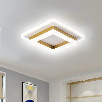 Ultracienka Geometryczna Skandynawska Kwadratowa Lampa Sufitowa LED