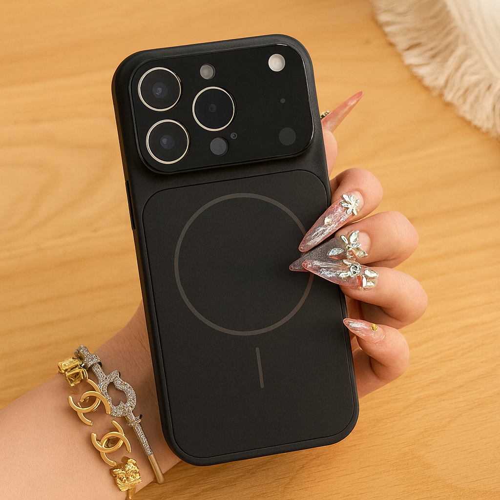 Unisex Etui na Telefon z Pierścieniem Magnetycznym i Smukłą Ochroną