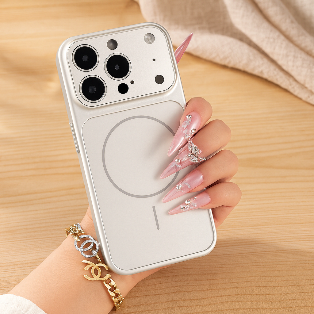 Unisex Etui na Telefon z Pierścieniem Magnetycznym i Smukłą Ochroną