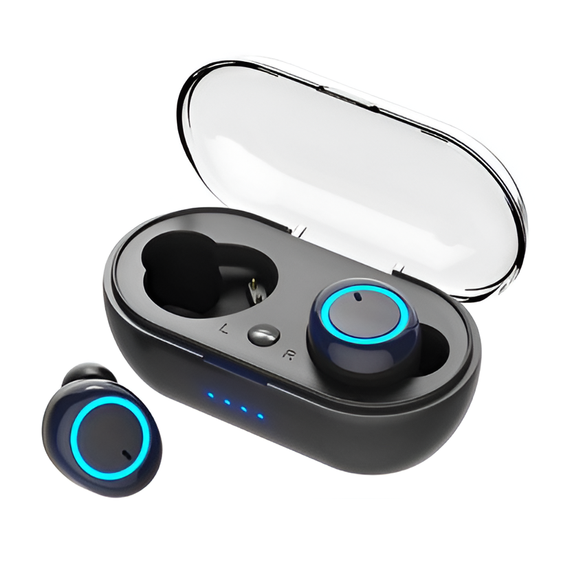 Unisex Słuchawki Bluetooth z Etui Ładującym - Krystaliczny Dźwięk na Cały Dzień