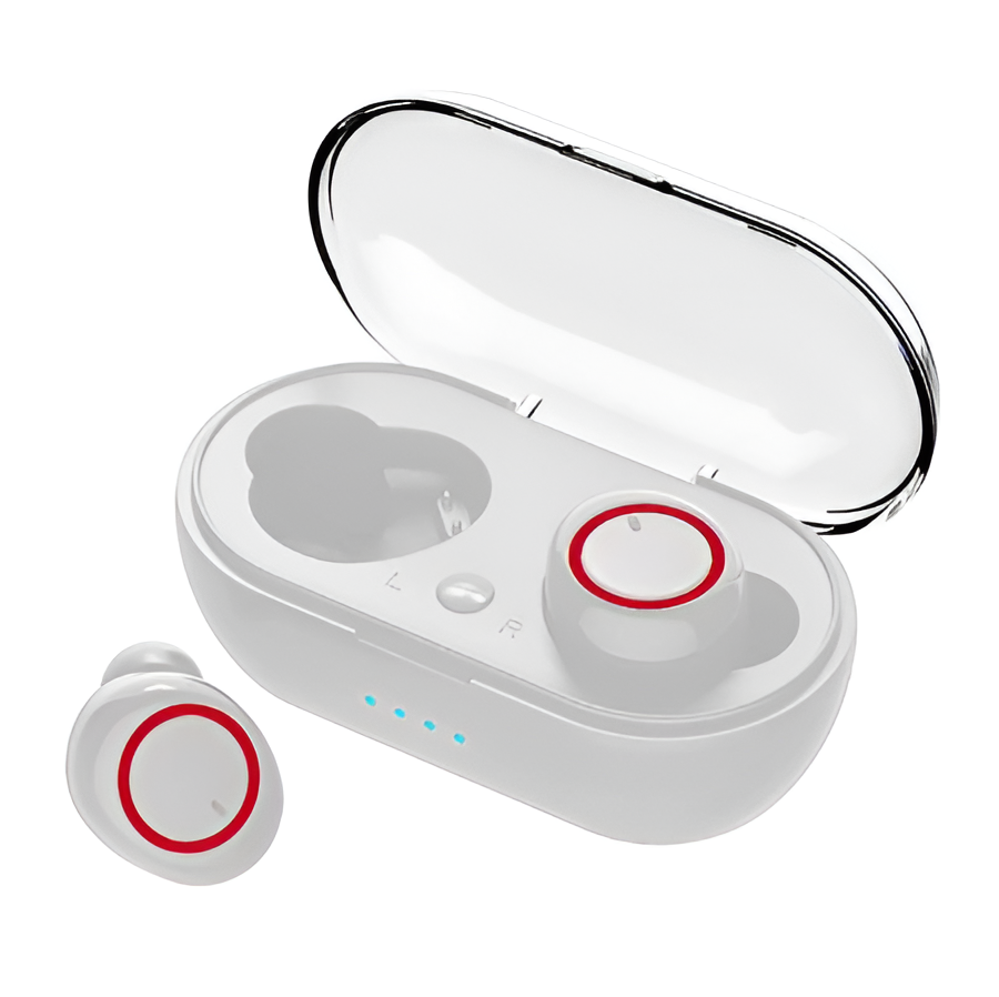 Unisex Słuchawki Bluetooth z Etui Ładującym - Krystaliczny Dźwięk na Cały Dzień