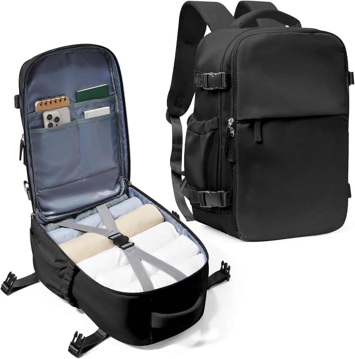 Unisex Torba na Laptopa z Wieloma Komorami i Paskiem