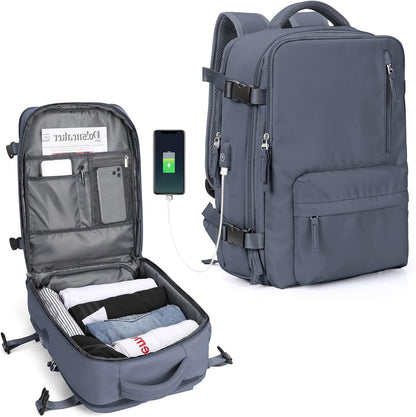 Unisex Torba na Laptopa z Wieloma Komorami i Paskiem