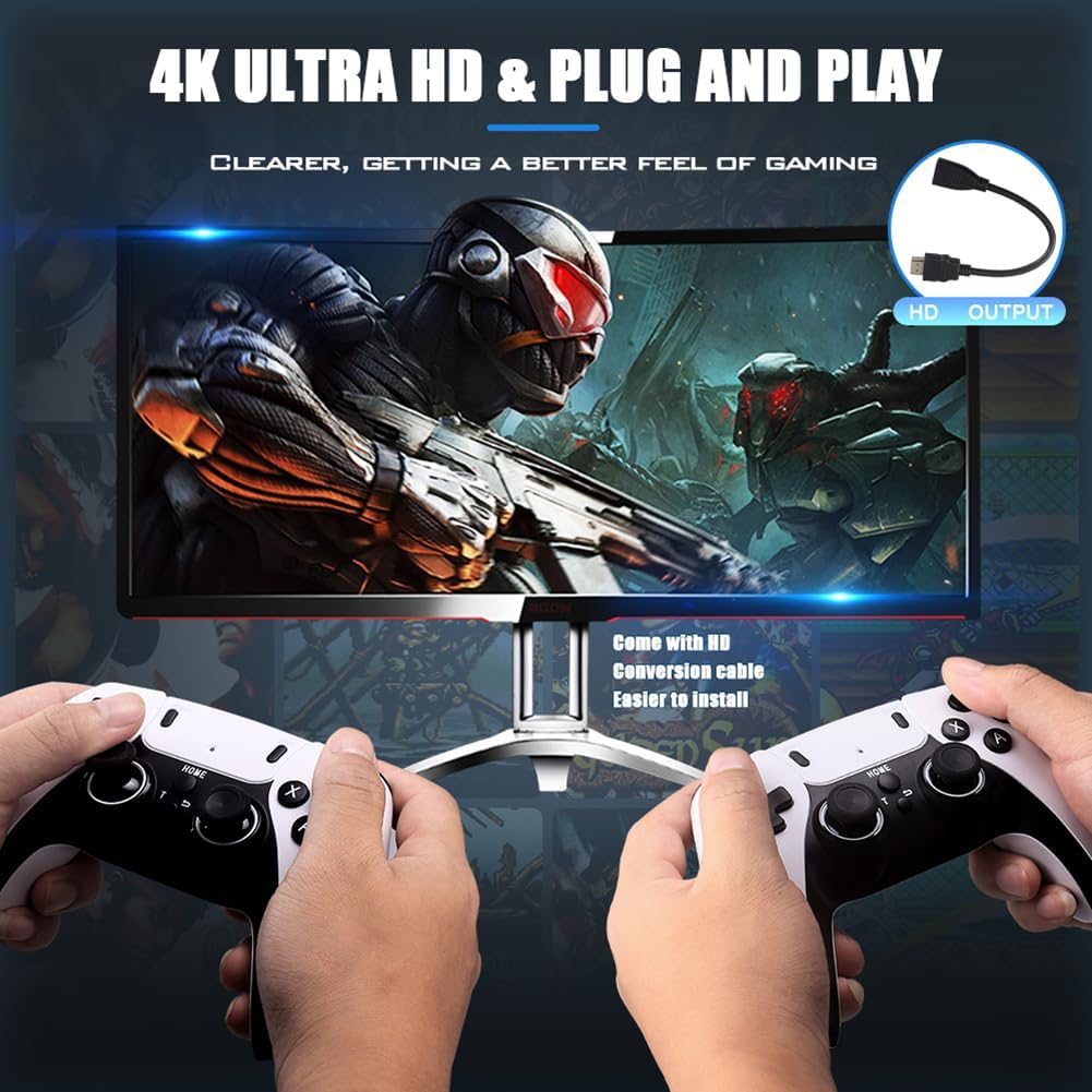 Uniwersalna Konsola Retro Stick 4K HDMI z Tysiącami Gier